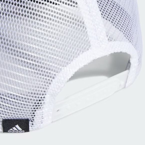 * Adidas Men's Structured Mesh Snapback Hat Adjustable Fit Black White - Picture 11 of 14